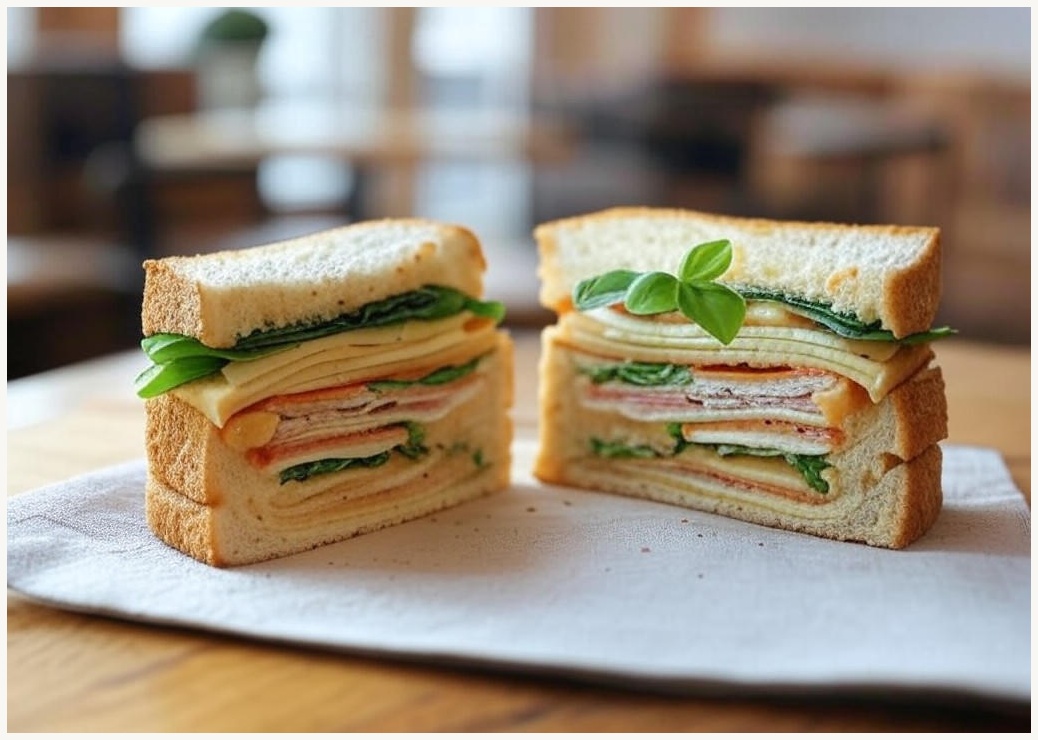 M&H 바질치즈 치아바타 샌드위치 780g (4개입) - 이미지 2