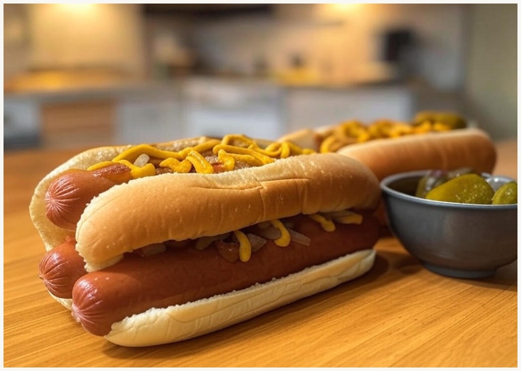 [로켓프레시] 프레시오늘 신선냉장 한돈90 오븐에 구운 오리지널 수제 뉴욕핫도그 2개입 - 이미지 1