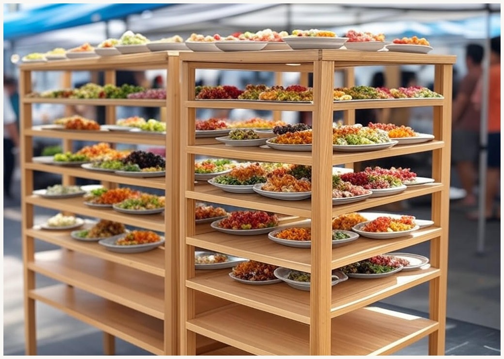 상자 시식 업소용 시식스탠드 시음대 노점 매대 시식코너스탠드 접이식 스탠드 A형