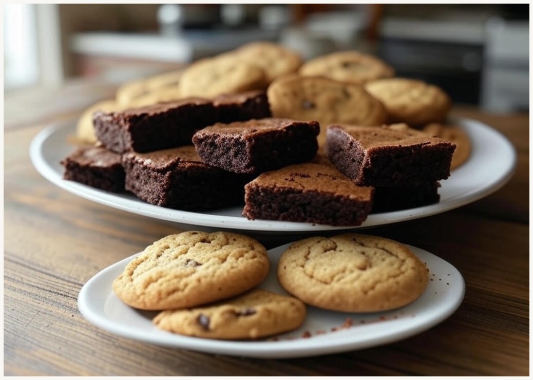 신라명과 브라우니 쿠키