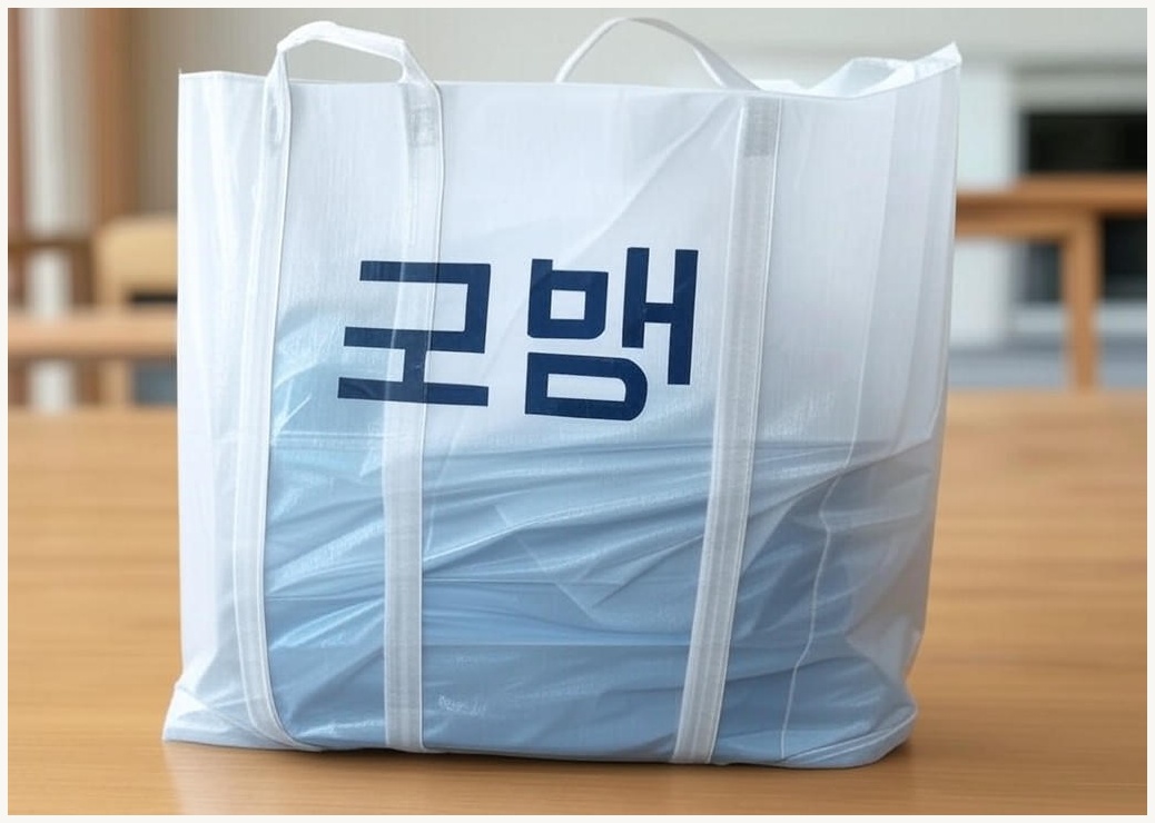 코멧 다용도 무지 HDPE 비닐 쇼핑백 중형 - 이미지 1